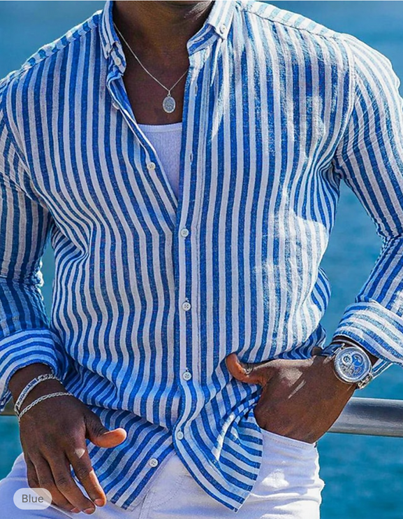 Branon - Stylish Striped Shirt For Men